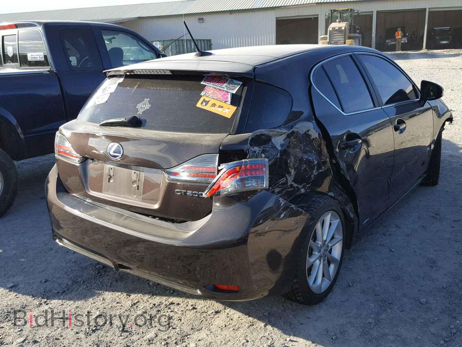 2012 LEXUS CT 200 - VIN: JTHKD5BHXC2109599 - Фото 4