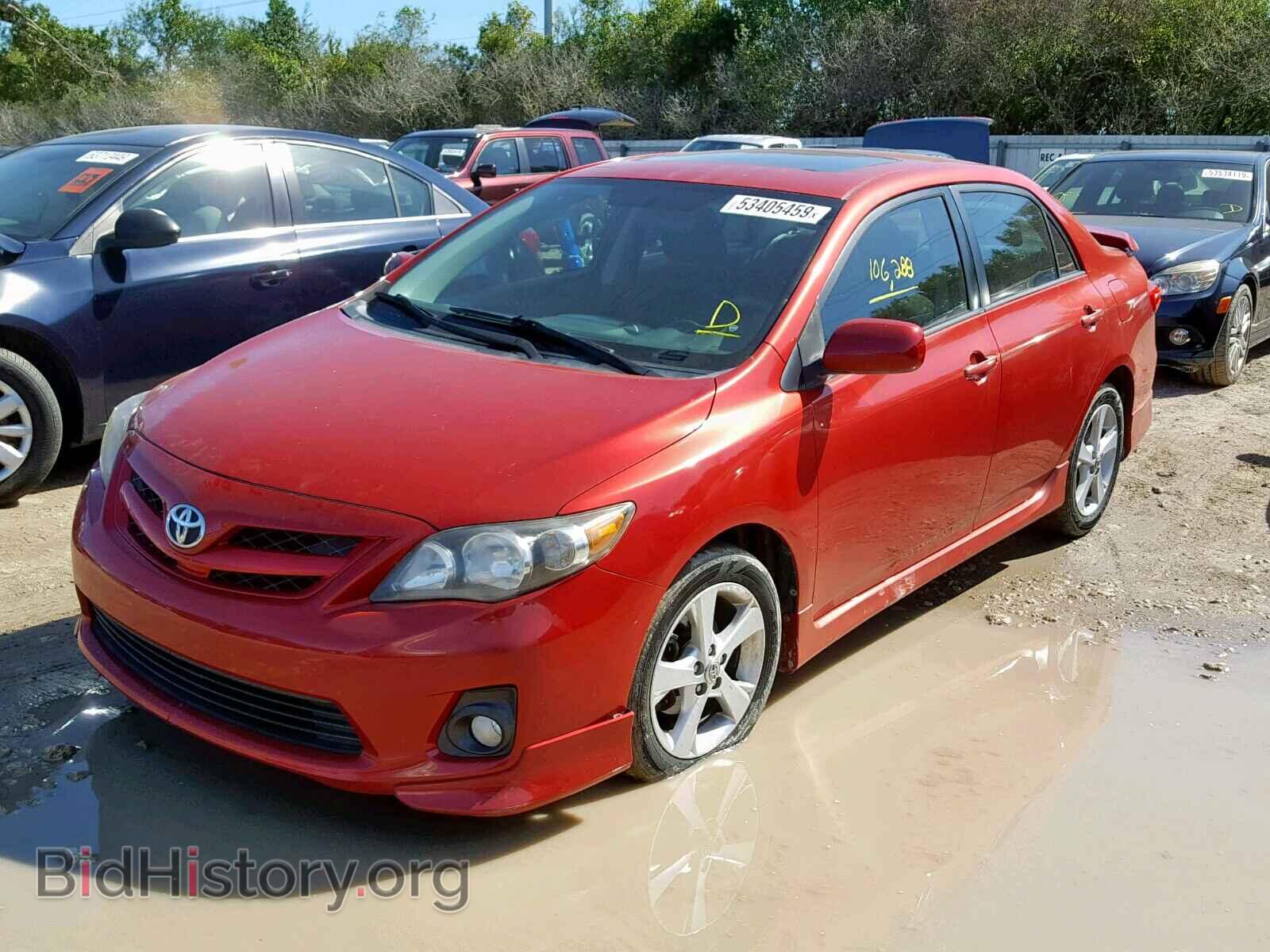 2011 TOYOTA COROLLA BA - VIN: 2T1BU4EE7BC730599 - Фото 2