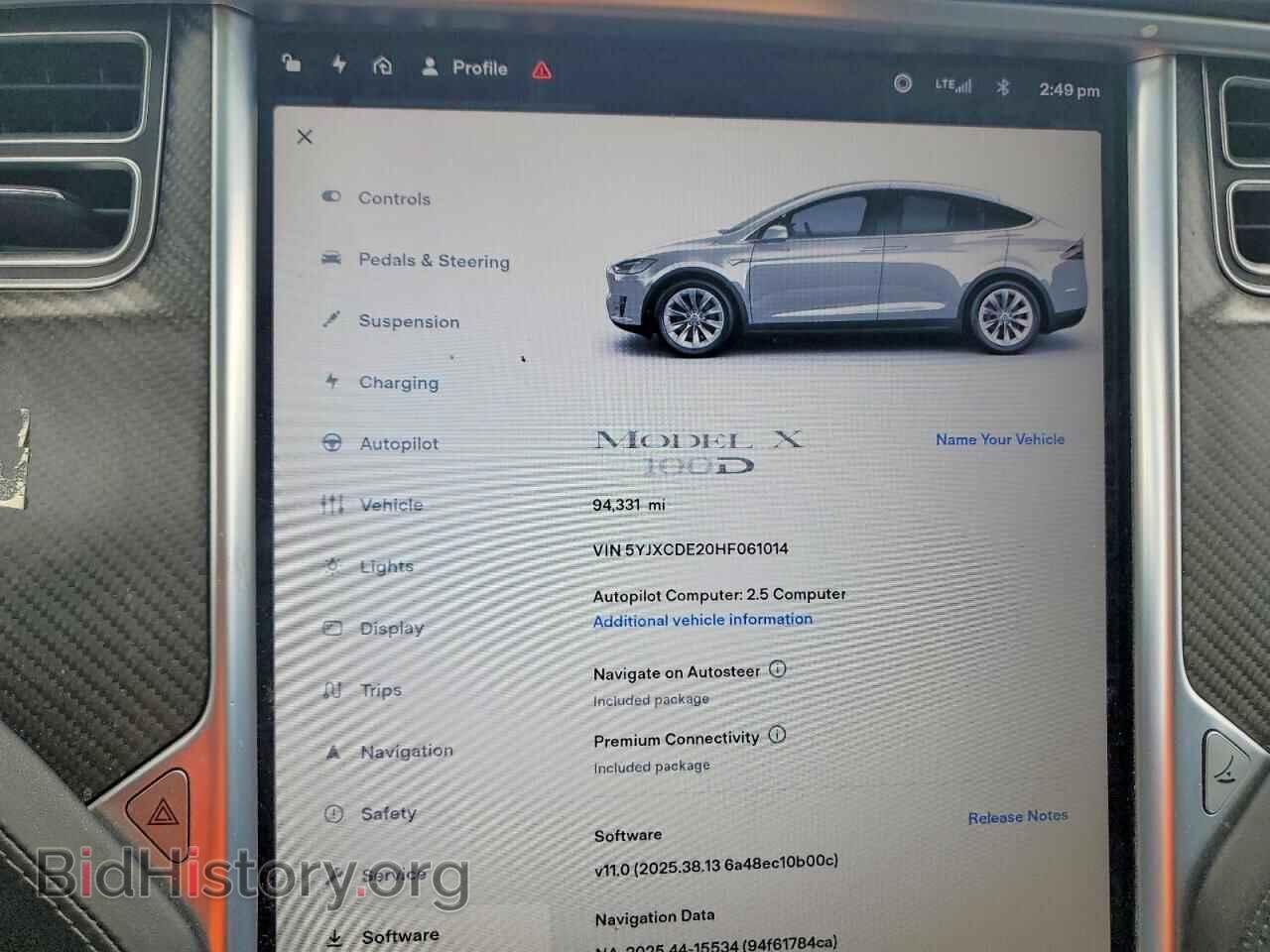 2017 TESLA MODEL X - VIN: 5YJXCDE20HF061014 - Фото 9