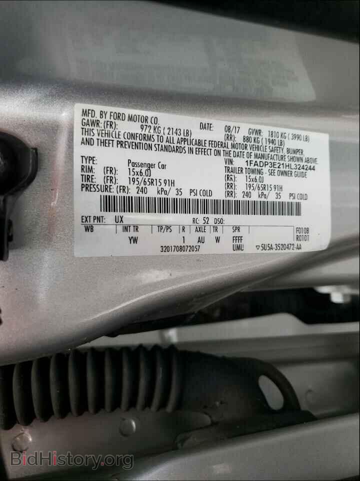 2017 FORD FOCUS - VIN: 1FADP3E21HL324244 - Photo 10