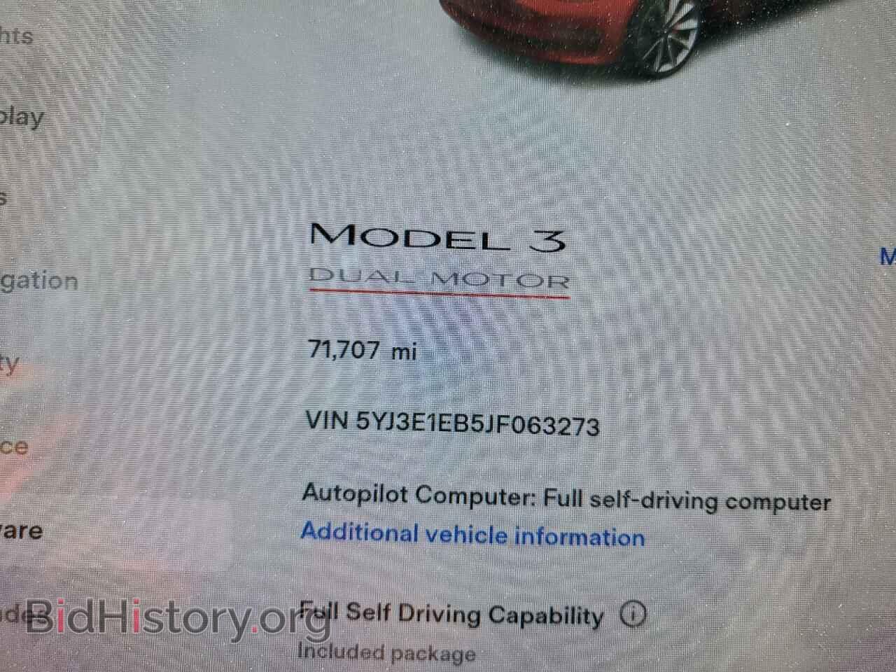 2018 TESLA MODEL 3 - VIN: 5YJ3E1EB5JF063273 - Фото 9