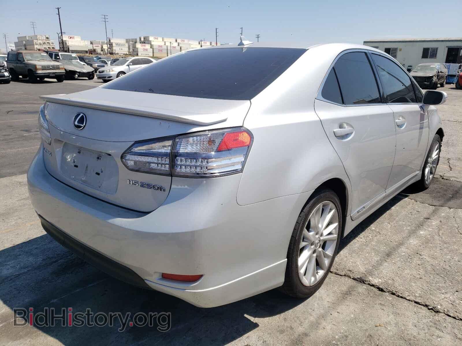 2010 LEXUS HS - VIN: JTHBB1BA2A2008670 - Фото 4