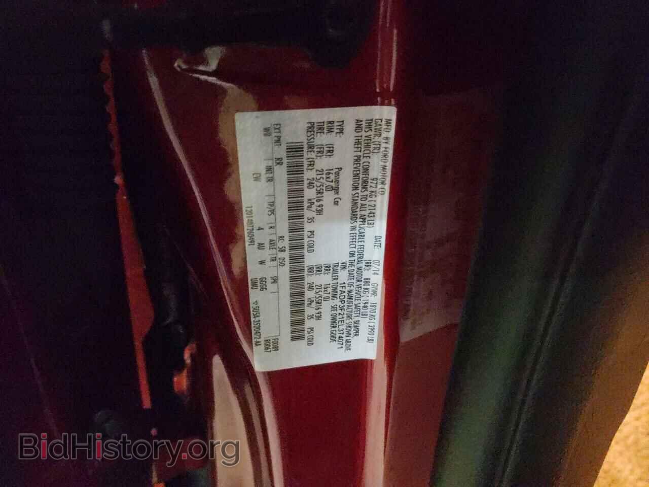 2014 FORD FOCUS - VIN: 1FADP3F21EL374071 - Фото 10