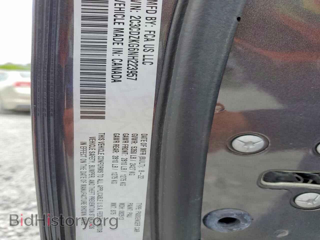 2022 DODGE CHALLENGER - VIN: 2C3CDZKG6NH223957 - Фото 13