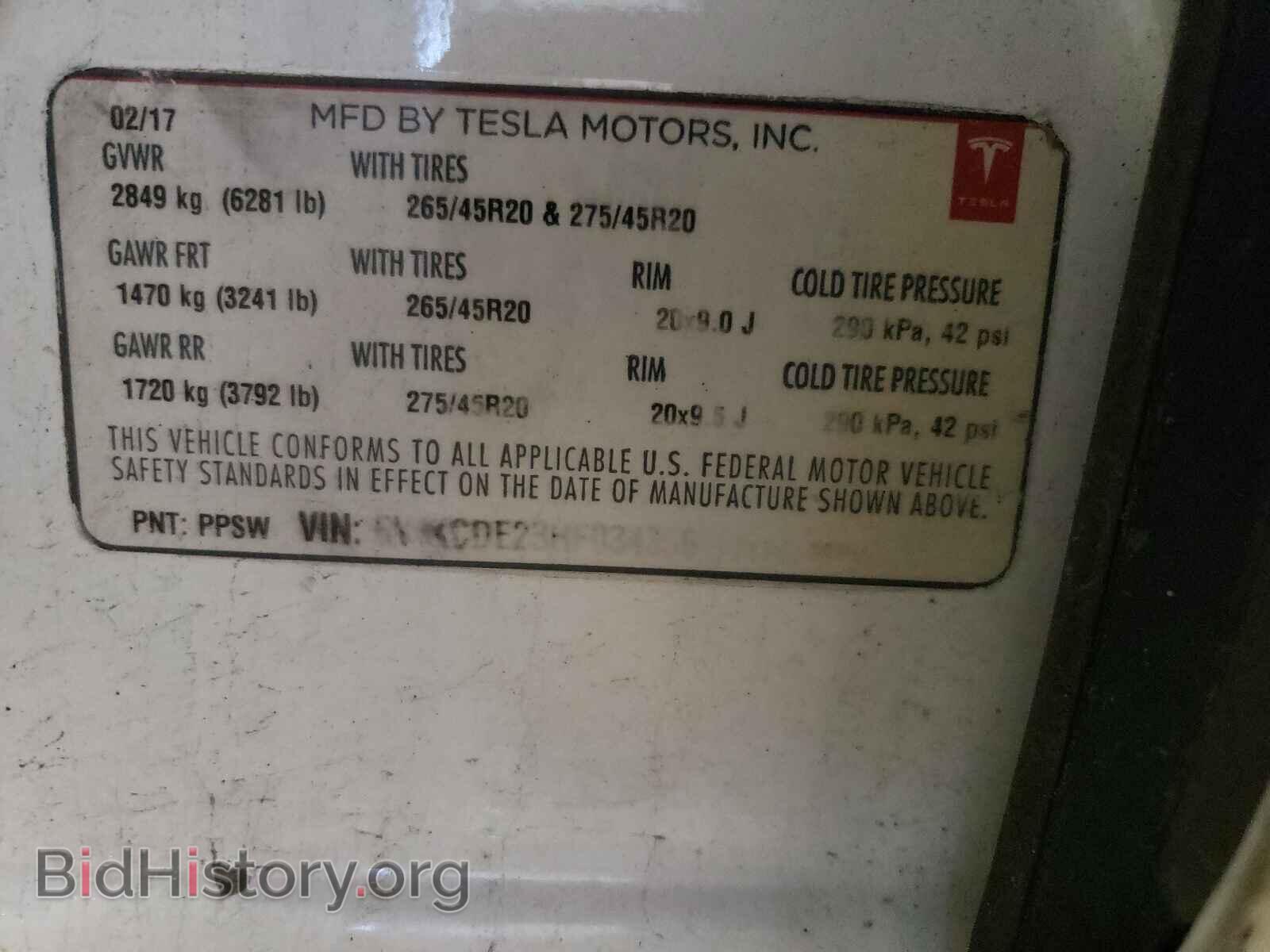 2017 TESLA MODEL X - VIN: 5YJXCDE23HF034356 - Photo 10