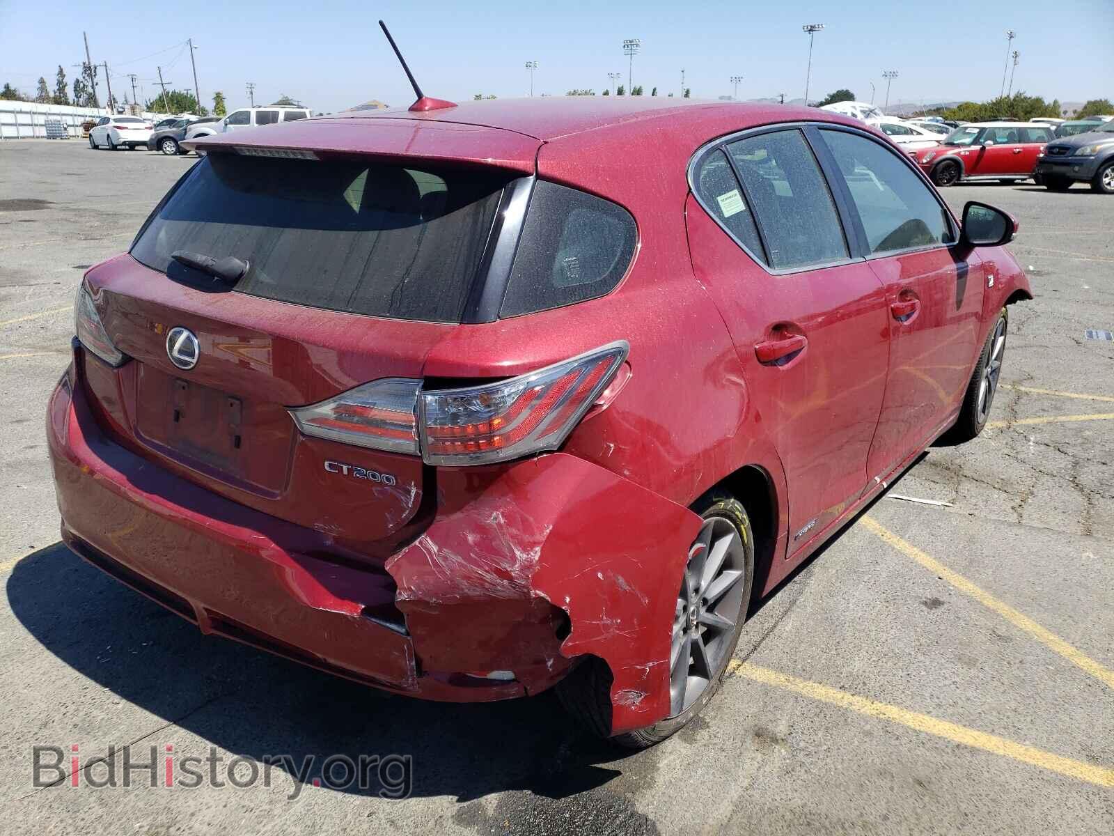 2013 LEXUS CT 200 - VIN: JTHKD5BH8D2161282 - Фото 4
