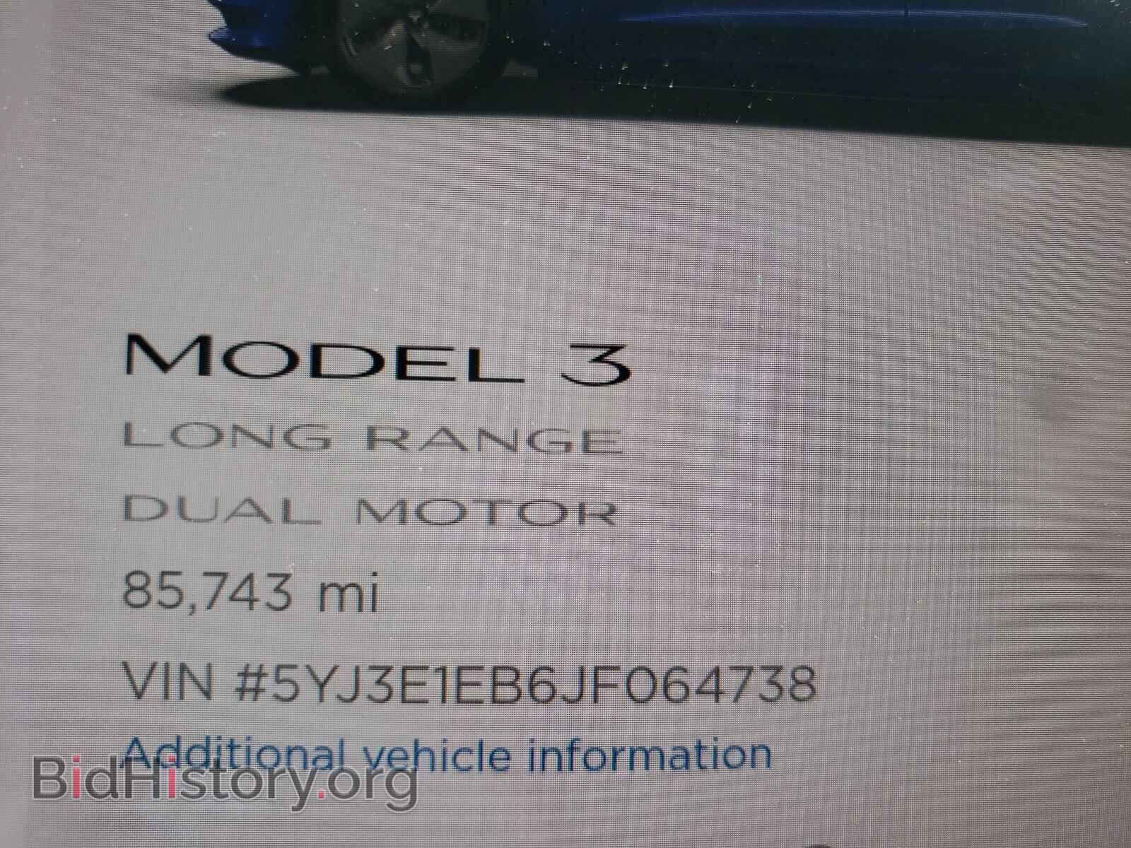 2018 TESLA MODEL 3 - VIN: 5YJ3E1EB6JF064738 - Photo 8