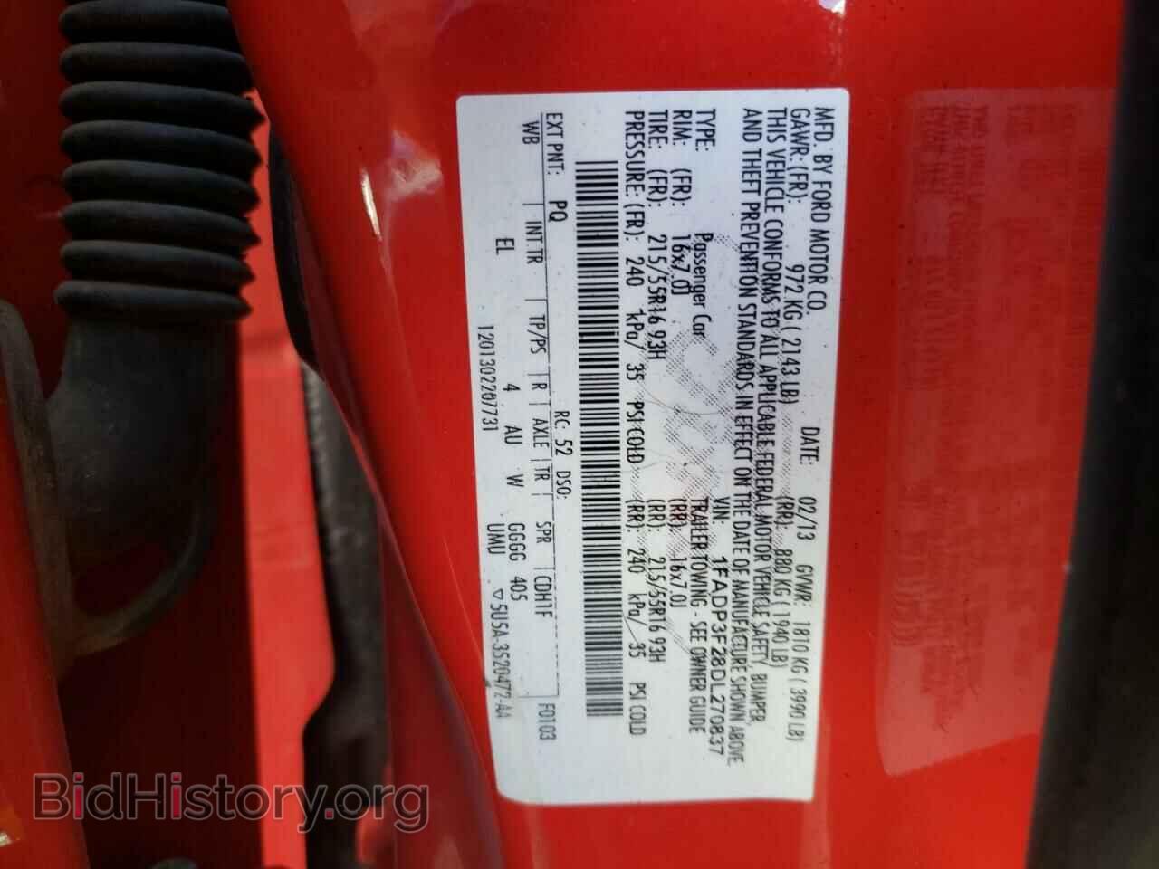 2013 FORD FOCUS - VIN: 1FADP3F28DL270837 - Photo 10