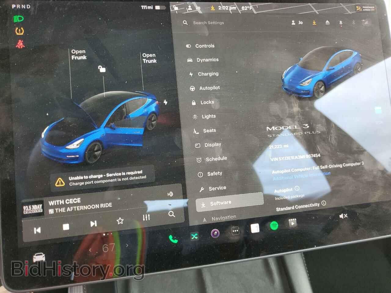 2021 TESLA MODEL 3 - VIN: 5YJ3E1EA3MF867454 - Photo 9