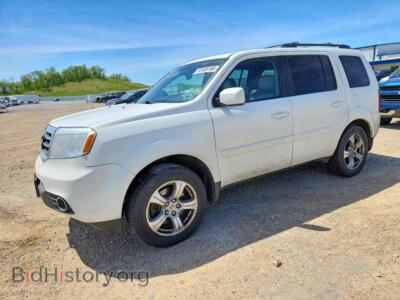 2013 Honda PILOT EXL, white — VIN 5FNYF4H63DB027377, Copart