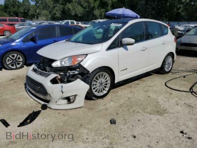 2013 Ford CMAX SEL, white — VIN 1FADP5BU4DL545493, Copart