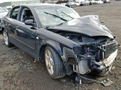 2007 Audi A4 A4 2.0T QU, черный — VIN WAUDF78E67A046281, Copart