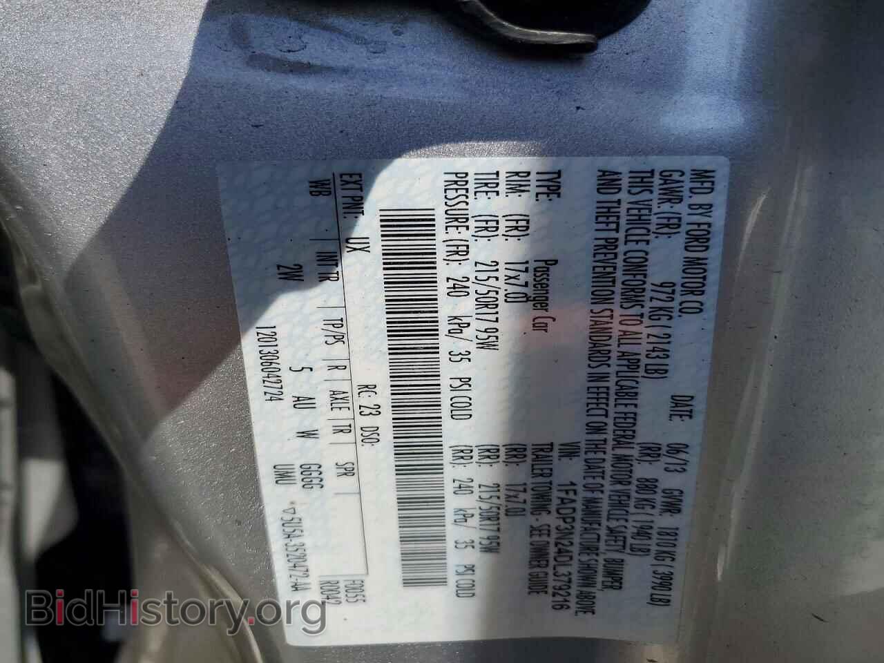 2013 FORD FOCUS - VIN: 1FADP3N24DL379216 - Фото 13