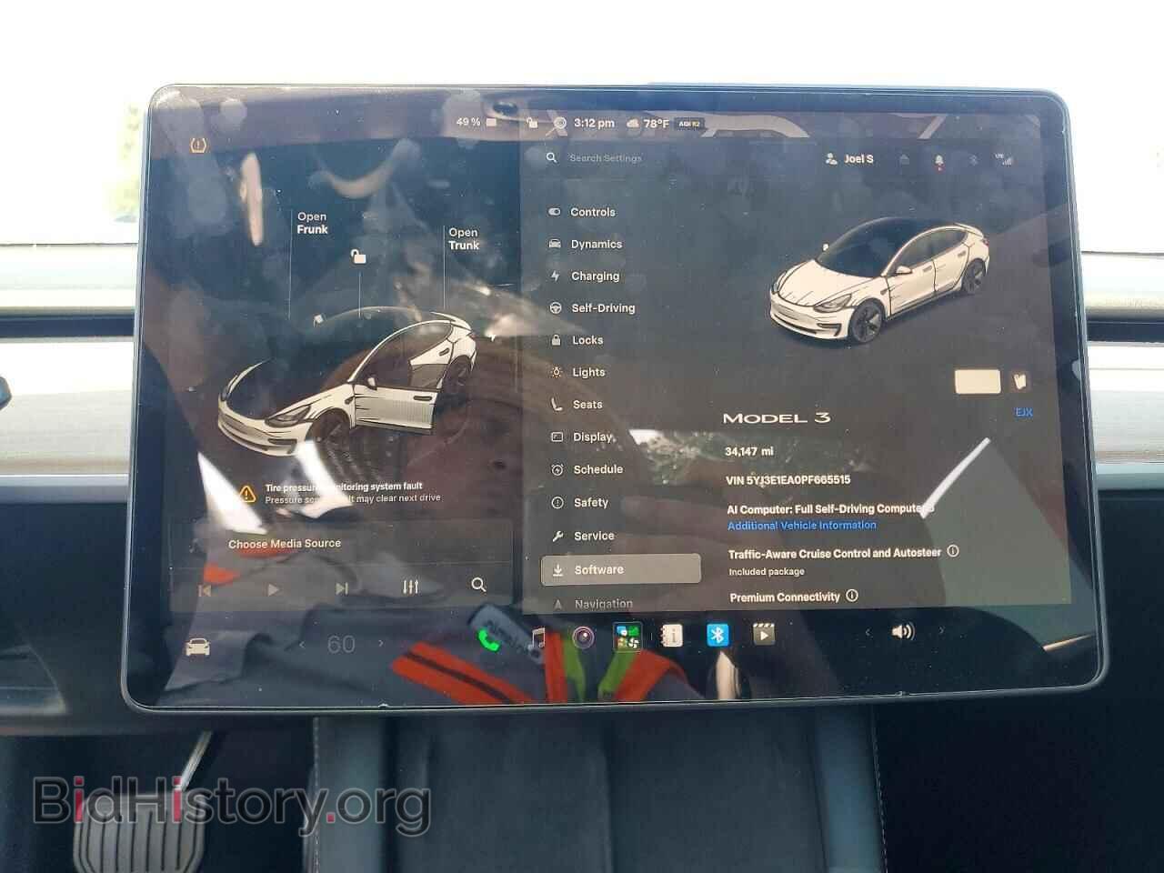 2023 TESLA MODEL 3 - VIN: 5YJ3E1EA0PF665515 - Photo 9