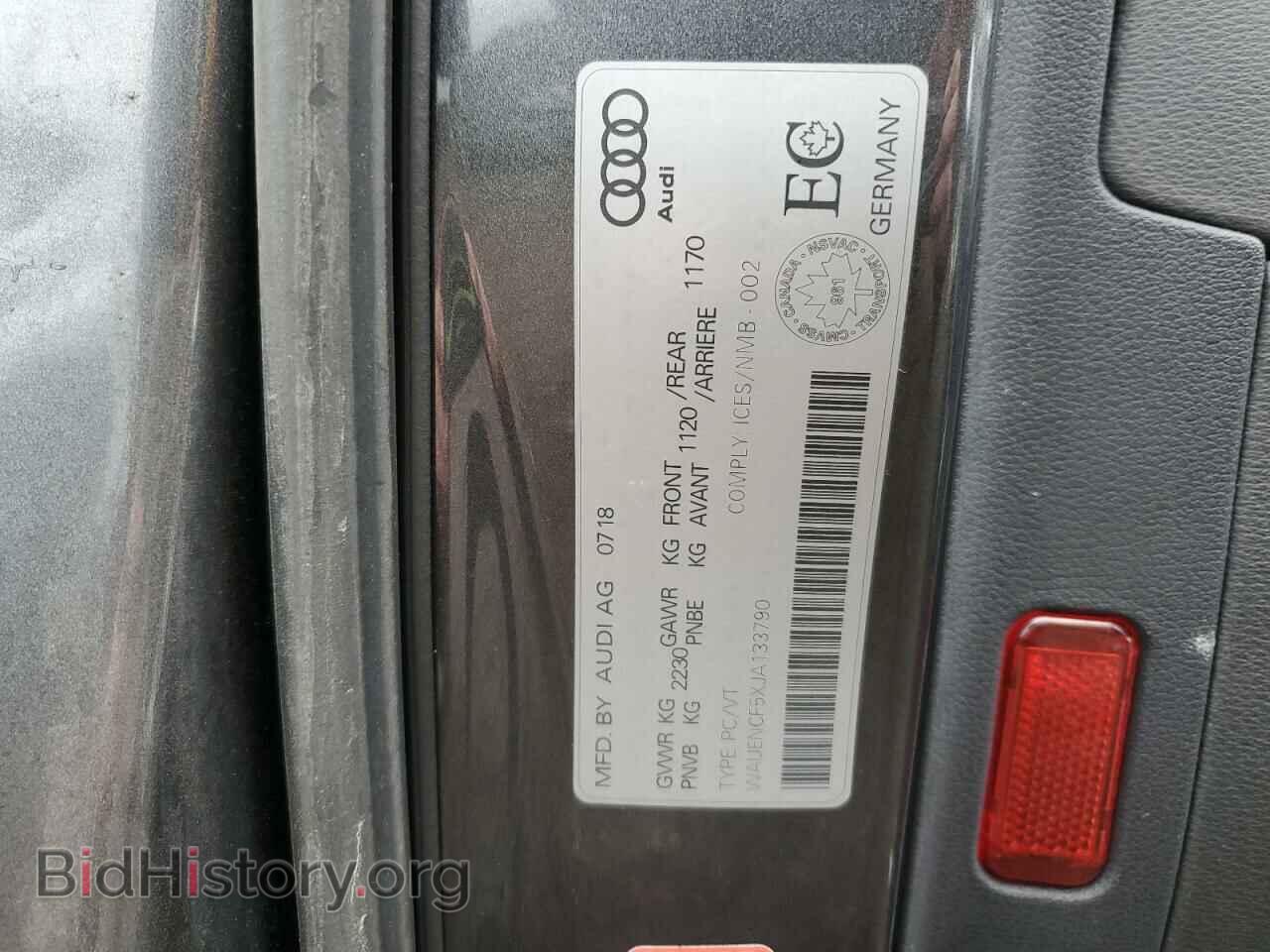 2018 AUDI A5 - VIN: WAUENCF5XJA133790 - Фото 12