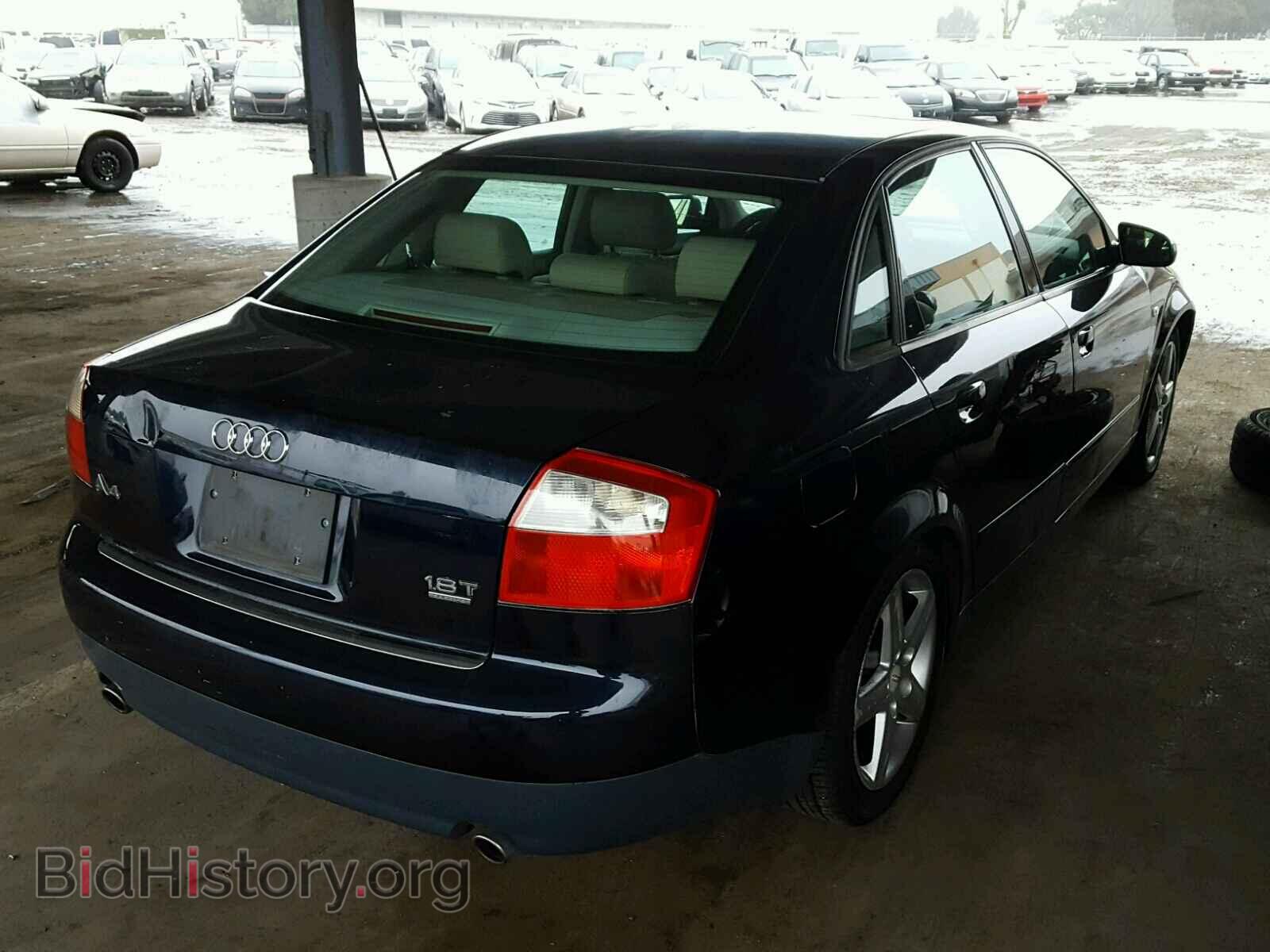 2002 AUDI A4 - VIN: WAULC68E62A184264 - Фото 4