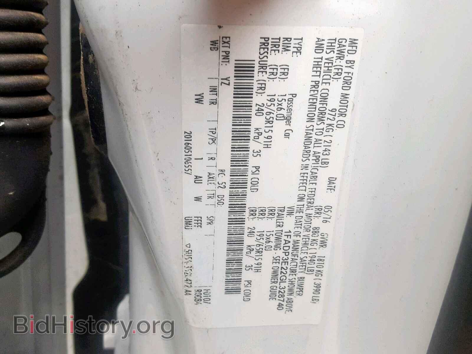 2016 FORD FOCUS - VIN: 1FADP3E22GL328740 - Photo 10