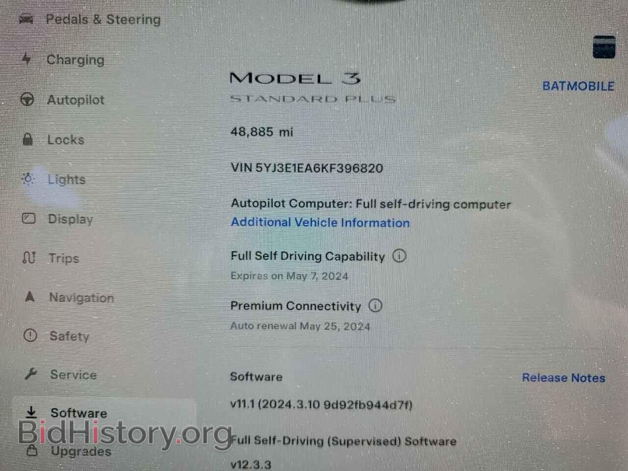 2019 TESLA MODEL 3 - VIN: 5YJ3E1EA6KF396820 - Photo 9