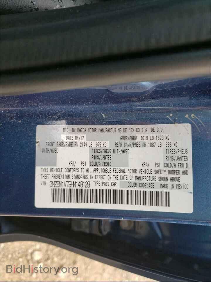 2017 MAZDA 3 - VIN: 3MZBN1V79HM149129 - Фото 10
