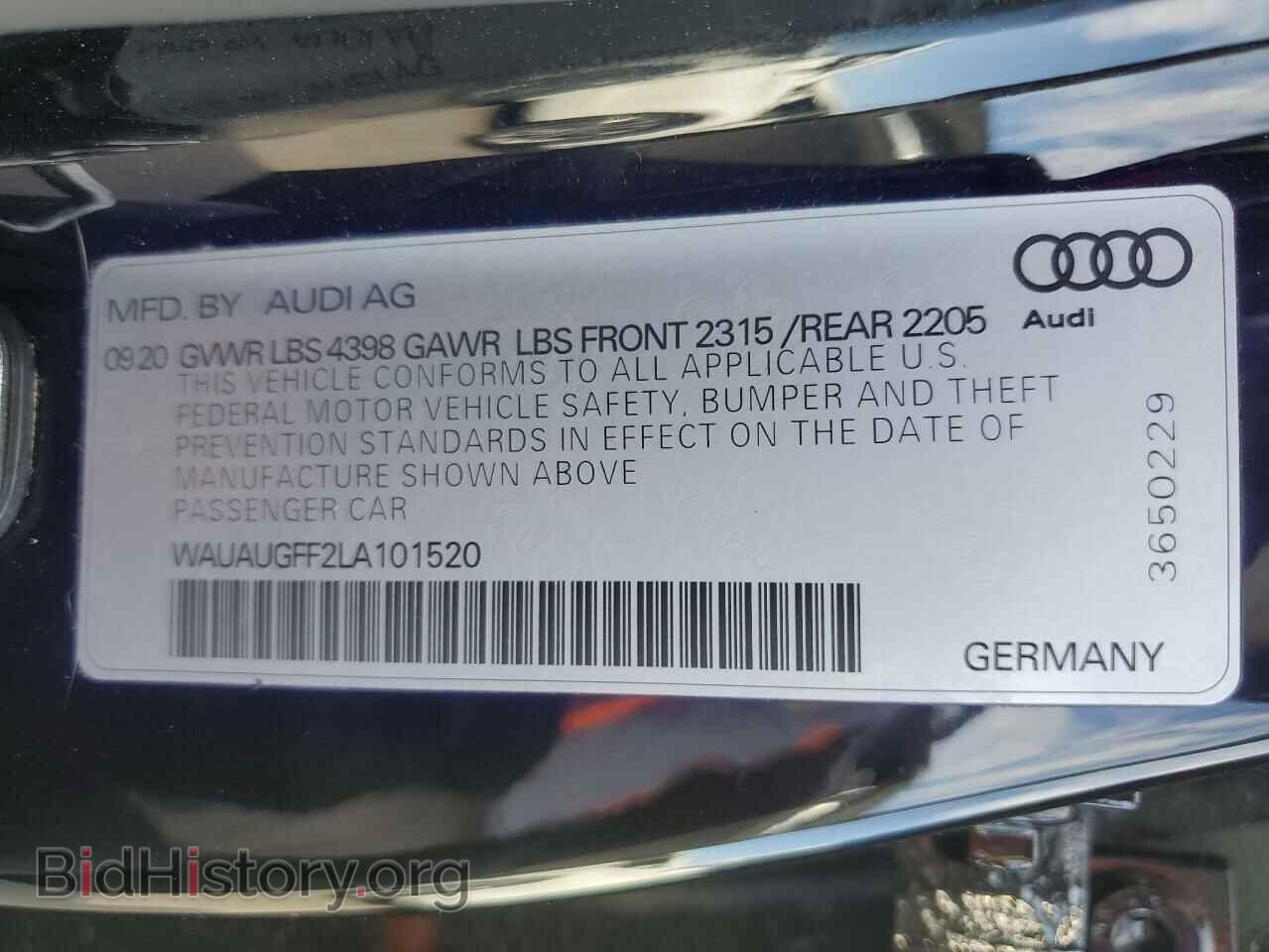 2020 AUDI A3 - VIN: WAUAUGFF2LA101520 - Фото 13