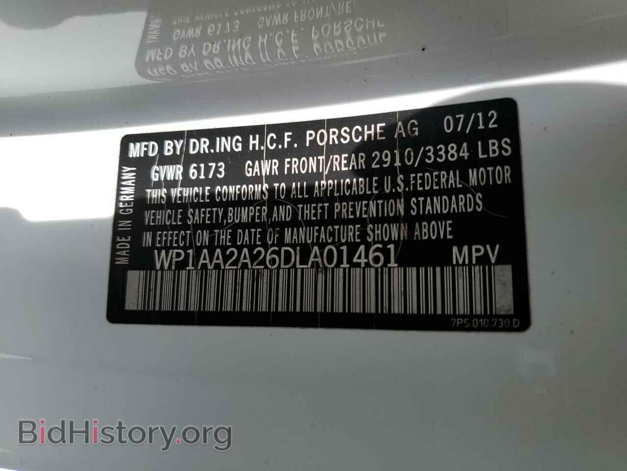 2013 PORSCHE CAYENNE - VIN: WP1AA2A26DLA01461 - Photo 10