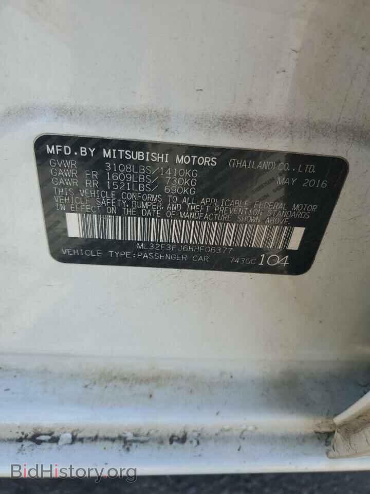 2017 MITSUBISHI MIRAGE - VIN: ML32F3FJ6HHF06377 - Фото 12