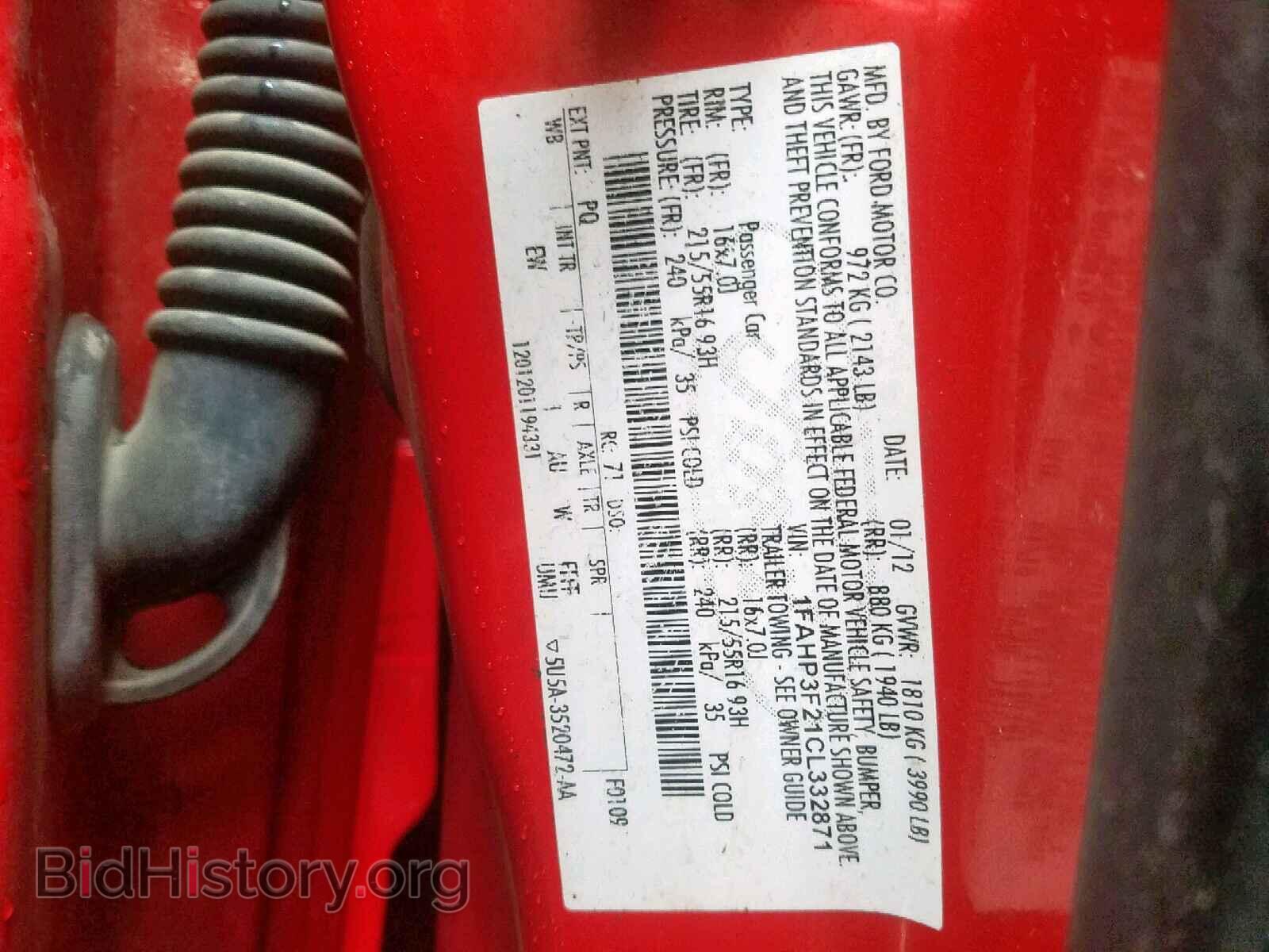 2012 FORD FOCUS SE - VIN: 1FAHP3F21CL332871 - Фото 10