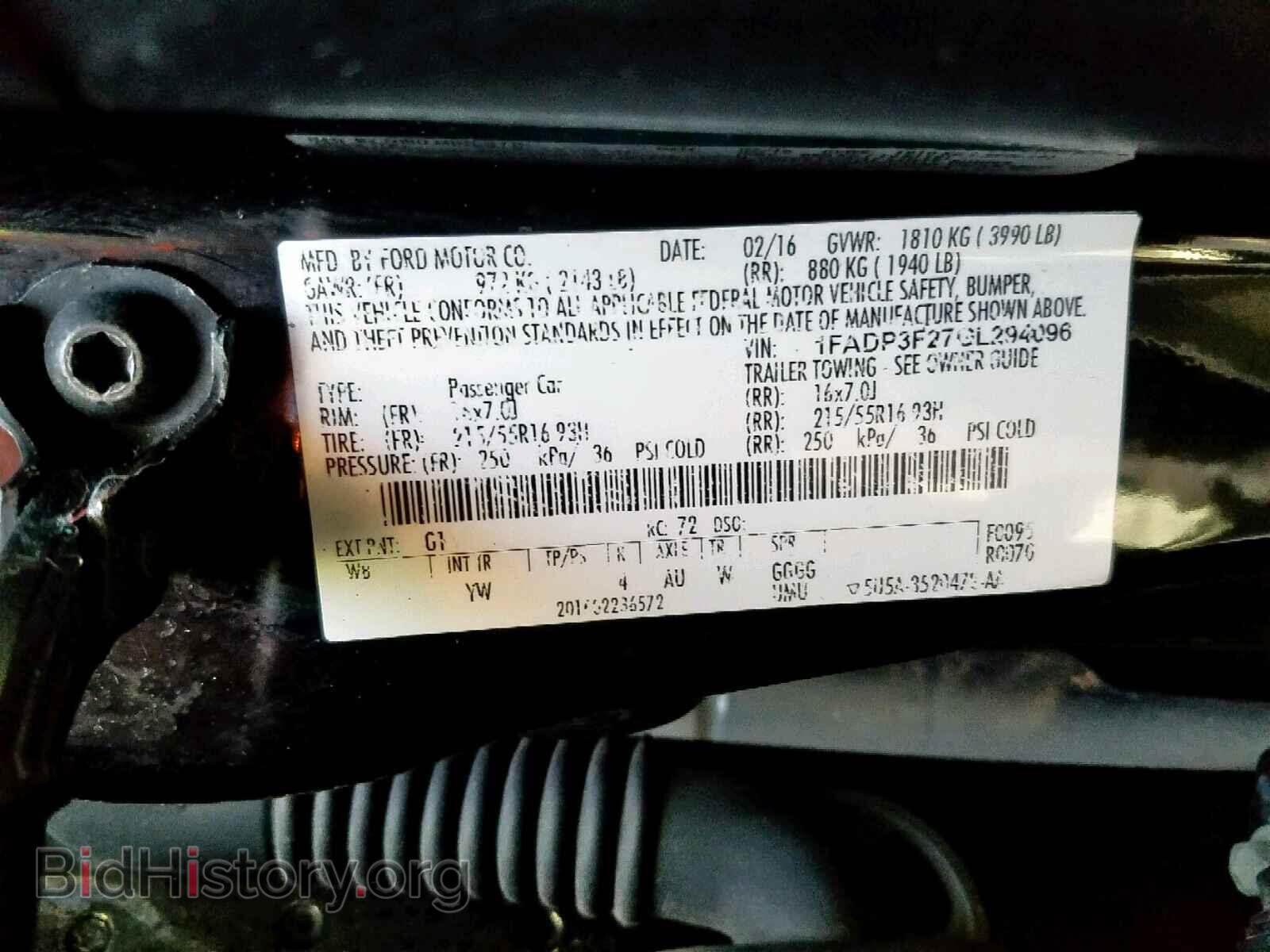 2016 FORD FOCUS SE - VIN: 1FADP3F27GL294096 - Фото 10