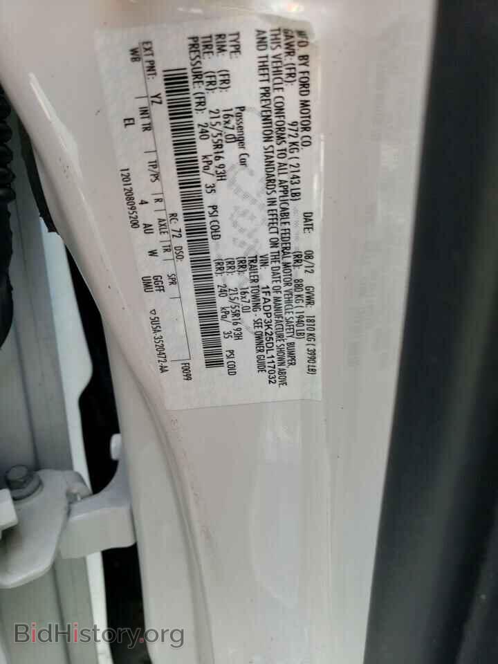 2013 FORD FOCUS - VIN: 1FADP3K25DL117032 - Фото 12