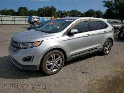 2015 Ford EDGE TITANIUM, silver — VIN 2FMTK3K91FBB34734, Copart