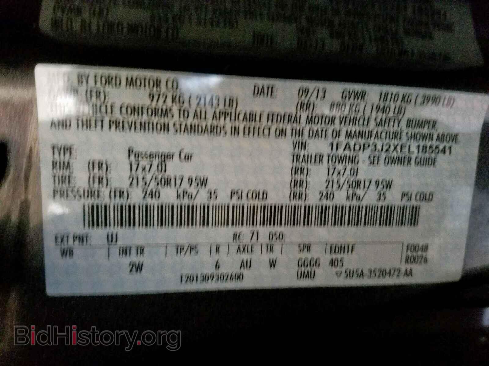 2014 FORD FOCUS - VIN: 1FADP3J2XEL185541 - Photo 10