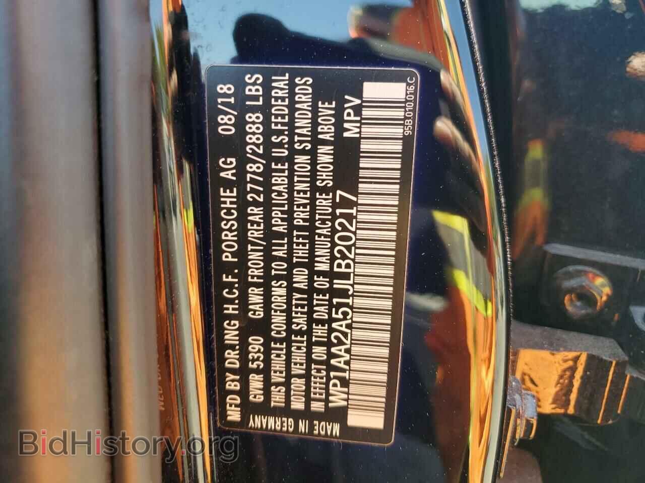 2018 PORSCHE MACAN - VIN: WP1AA2A51JLB20217 - Фото 13