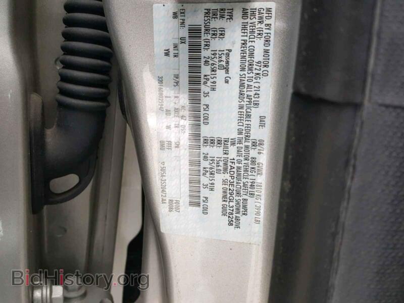 2016 Ford FOCUS (VIN 1FADP3E29GL378258) — photo 10 of 10
