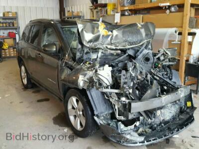 2015 Jeep COMPASS LA, зеленый — VIN 1C4NJDEB1FD291484, Copart