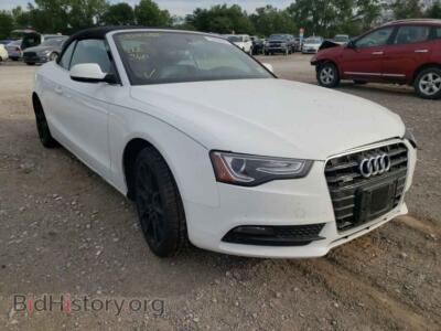 2013 Audi A5 A5 Premium, white — VIN WAULFAFH4DN000619, Copart