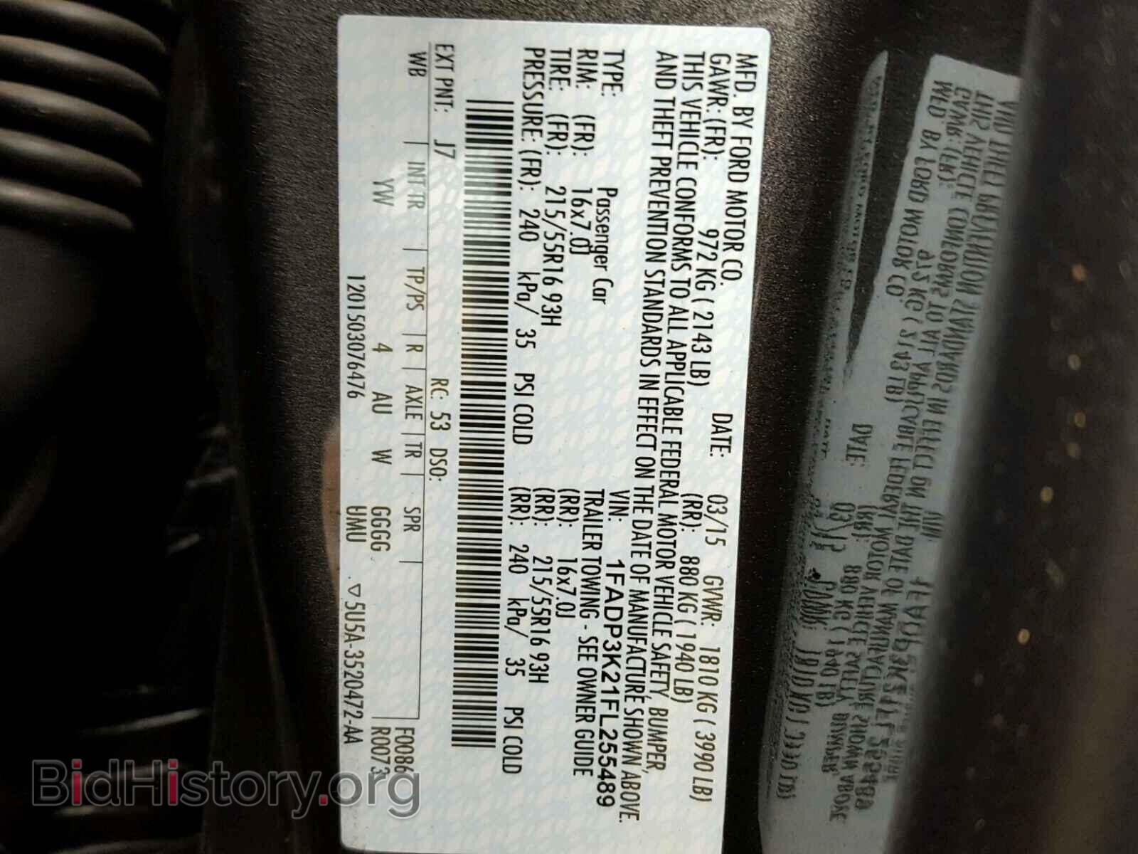 2015 FORD FOCUS - VIN: 1FADP3K21FL255489 - Photo 10