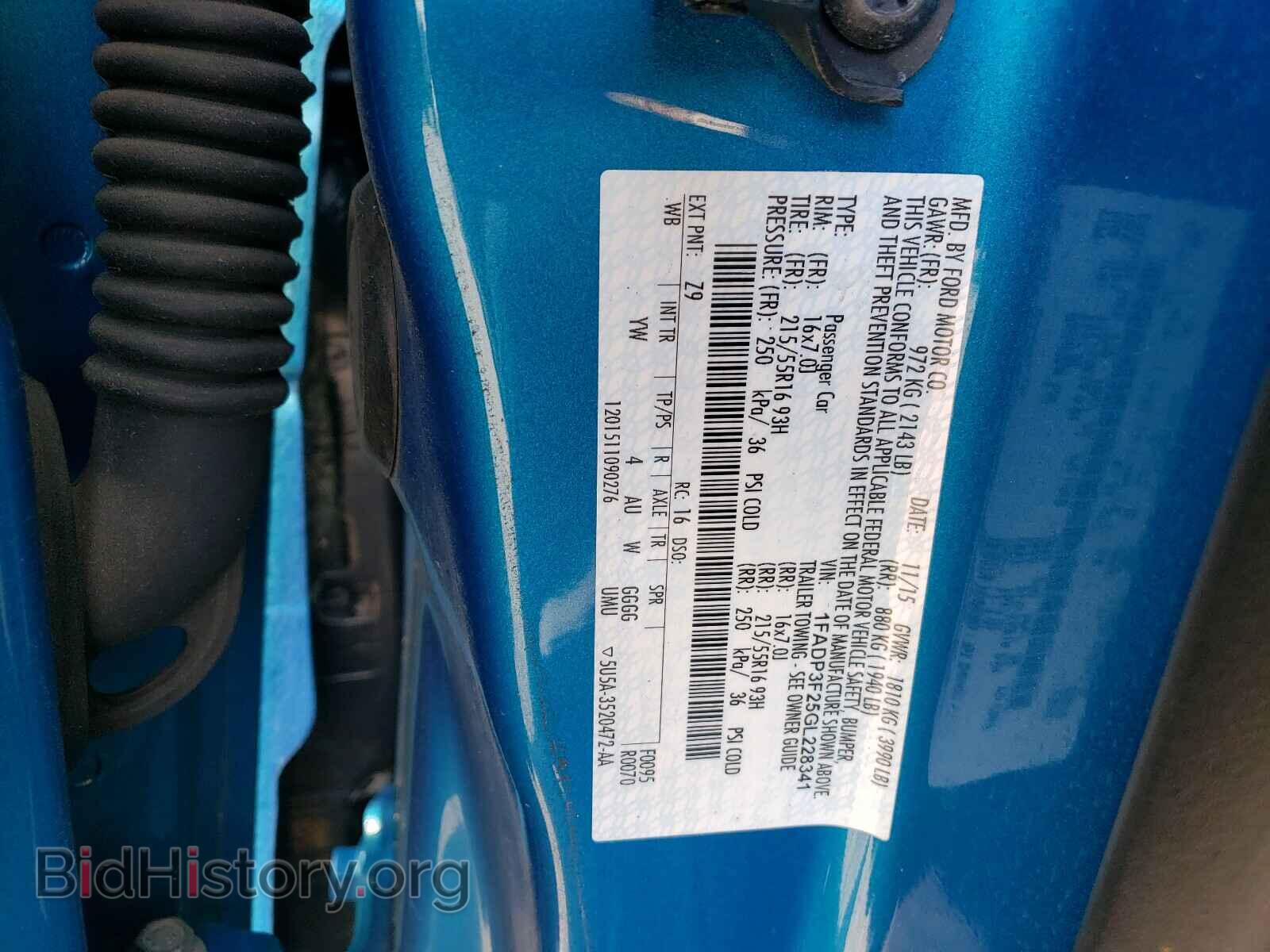 2016 FORD FOCUS - VIN: 1FADP3F25GL228341 - Photo 10