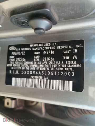 2013 KIA OPTIMA - VIN: 5XXGR4A61DG112003 - Фото 10