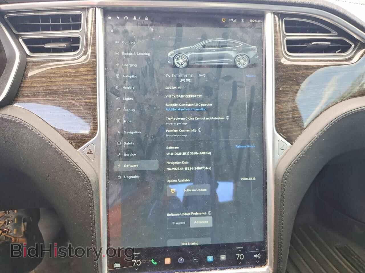 2014 TESLA MODEL S - VIN: 5YJSA1H10EFP62522 - Фото 9
