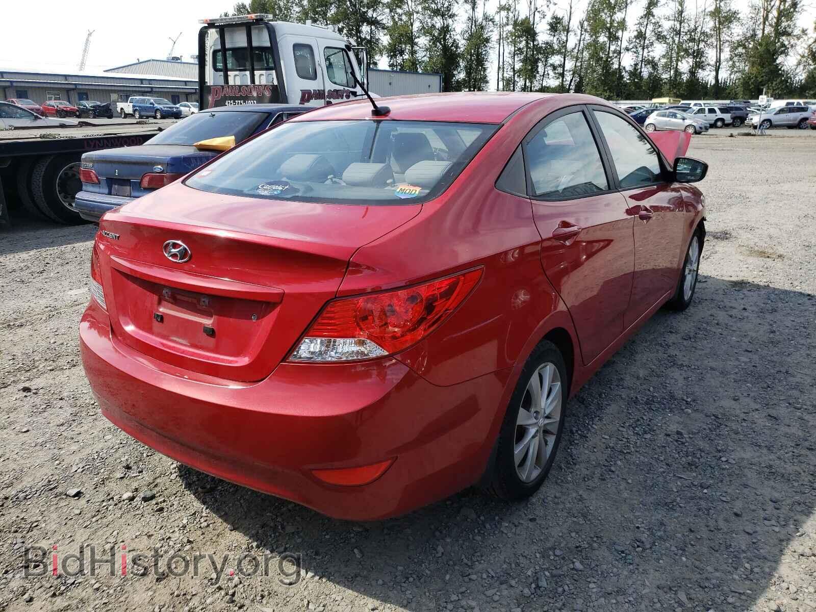 2013 HYUNDAI ACCENT - VIN: KMHCU4AE5DU442818 - Фото 4