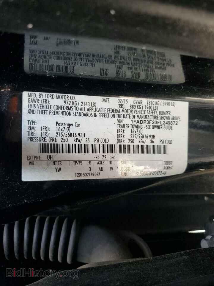 2015 FORD FOCUS - VIN: 1FADP3F20FL249872 - Фото 12