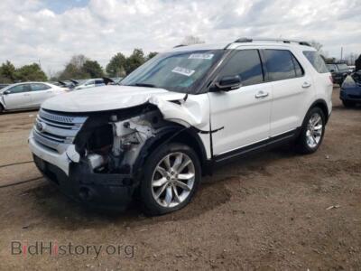 2014 Ford EXPLORER XLT, white — VIN 1FM5K7D80EGA68236, Copart