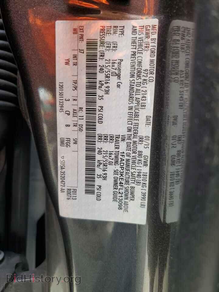 2015 FORD FOCUS - VIN: 1FADP3KE4FL213098 - Photo 12