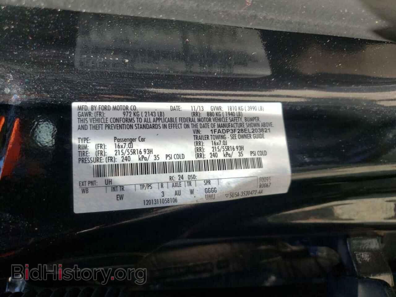 2014 FORD FOCUS - VIN: 1FADP3F28EL203821 - Photo 10