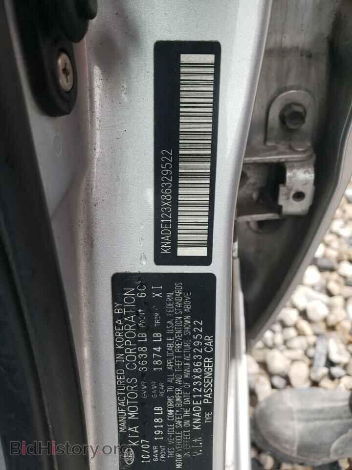 2008 KIA RIO - VIN: KNADE123X86329522 - Фото 12