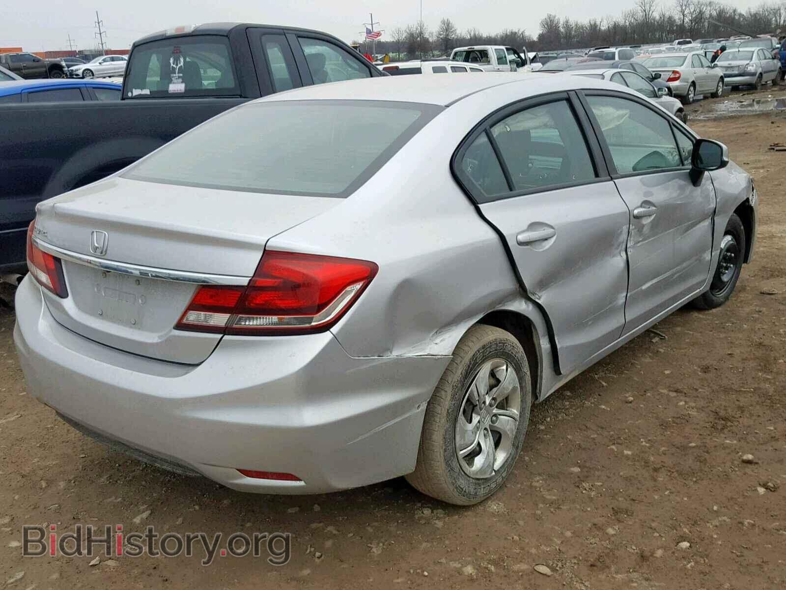 2013 HONDA CIVIC LX - VIN: 19XFB2F51DE035646 - Фото 4