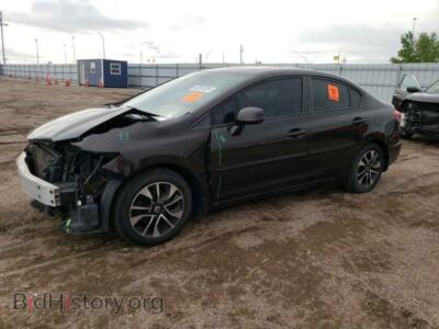 2013 Honda CIVIC EX, черный — VIN 19XFB2F8XDE066372, Copart