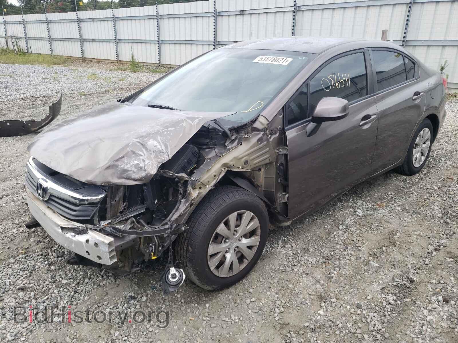 2012 HONDA CIVIC - VIN: 2HGFB2F55CH591950 - Фото 2