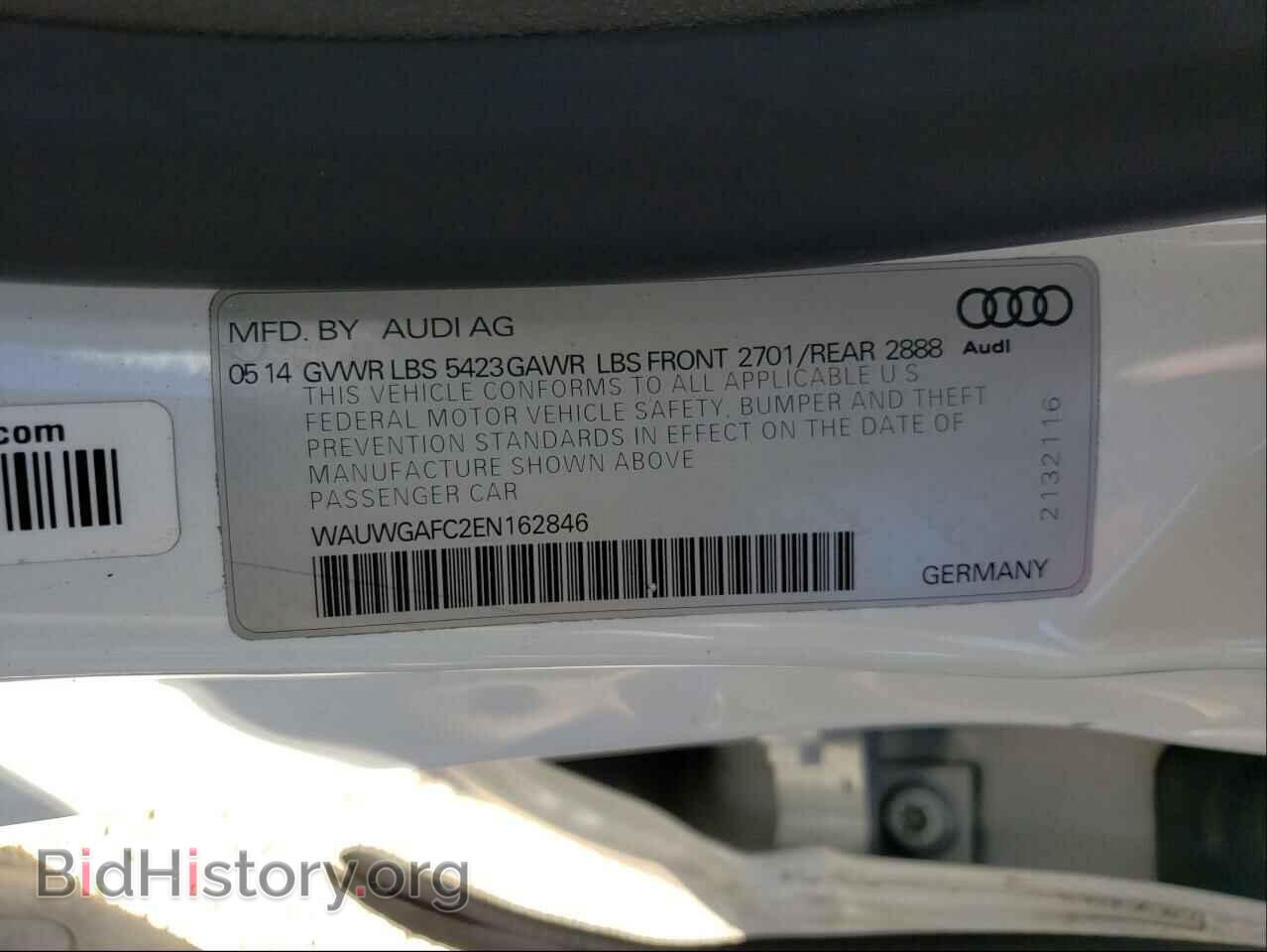 2014 AUDI A7 - VIN: WAUWGAFC2EN162846 - Фото 10