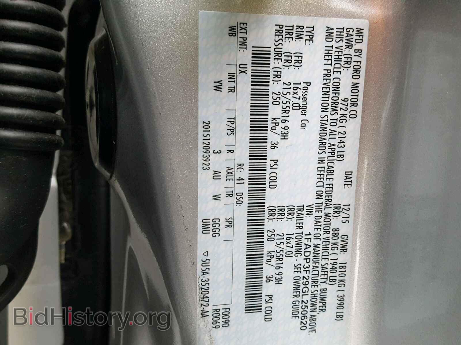 2016 FORD FOCUS SE - VIN: 1FADP3F29GL250620 - Фото 10